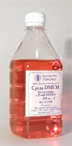 Среда DMEM без  глутамина, сод. глюкозы 4,5 г/л, с НЕРЕS
