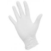 Nitrile смотровые перчатки, Белые, S